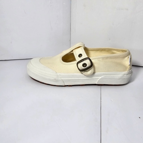 Vans Off-White Canvas Buckle Sneakers - Picture 5 of 12